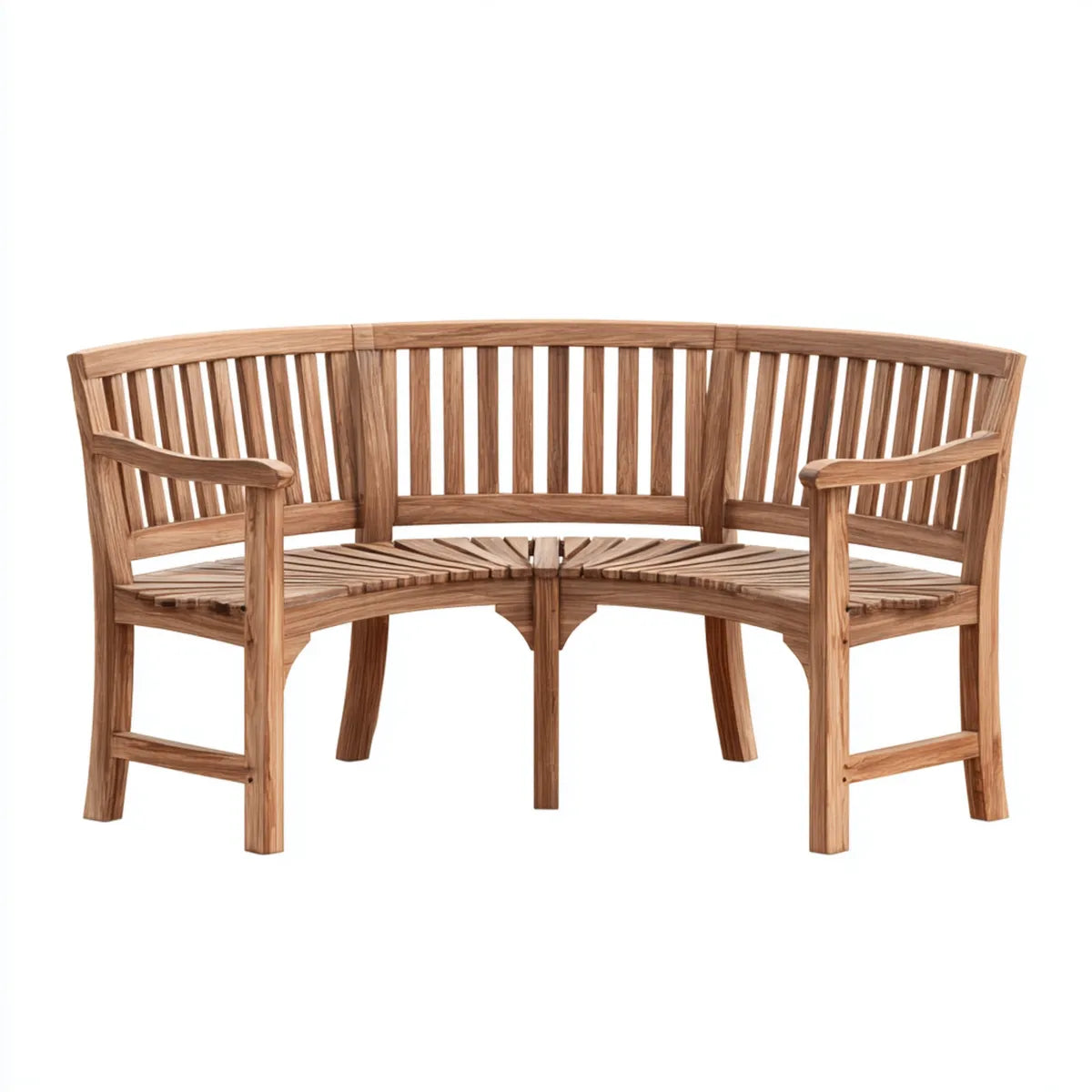 Ławka ogrodowa narożna 2 brązowe siedzenia w piórze 150 x 75 x 90 cm