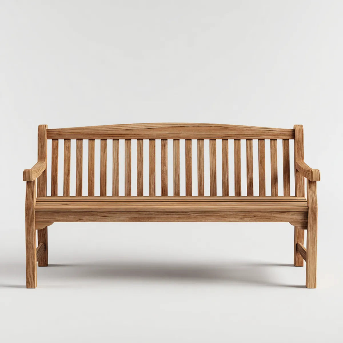 Ławka ogrodowa 3 naturalne kwadraty w prostokątnym teku stałym 150 x 62 x 90 cm